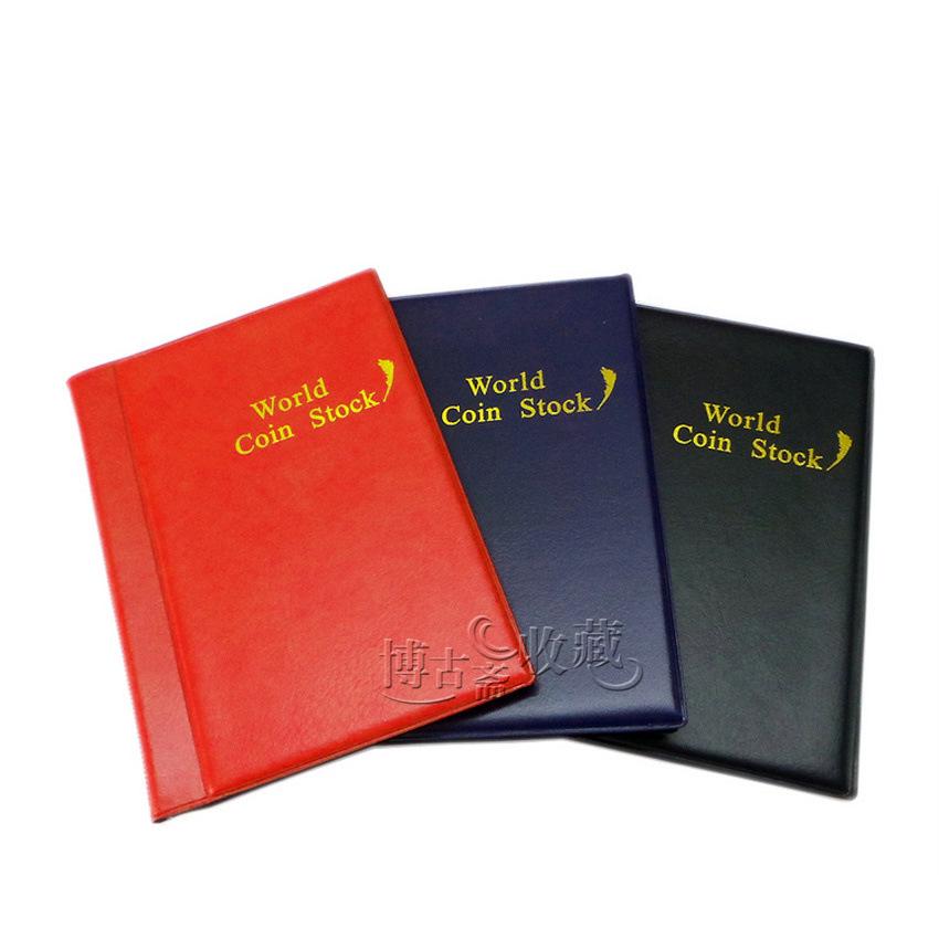 English Style 120-Slot Slip-In Commemorative Coin Album - Medium Grid Design