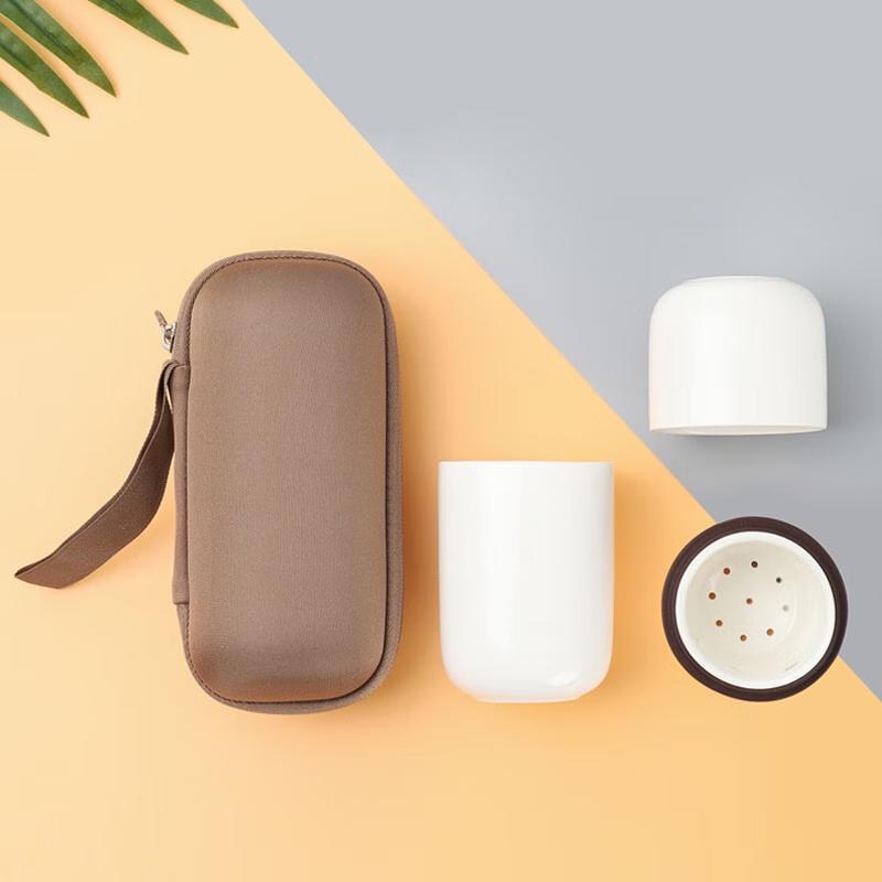 Chinuo Portable Concentric Ceramic Tea Set