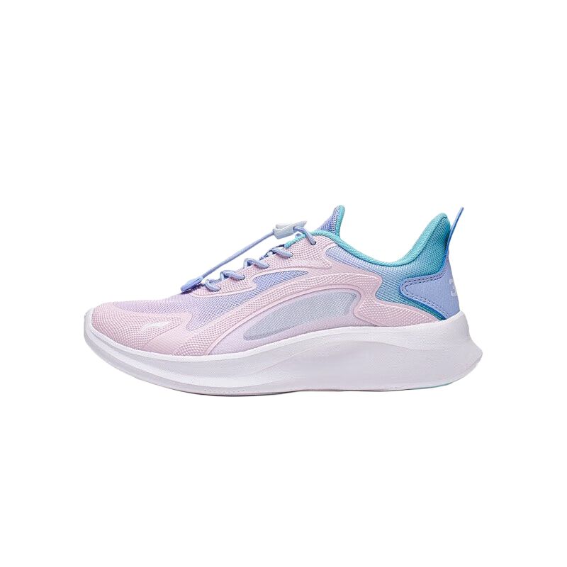 Li Ning Comfortable Versatile Shock Absorbing Breathable Low Top Kids Running Shoes Kids Sneaker Pink YKCU242-82