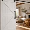 Black Sliding Barn Door Handle Reinforced Metal Gate Handle Heavy Heavy Duty Door Pull  Garages