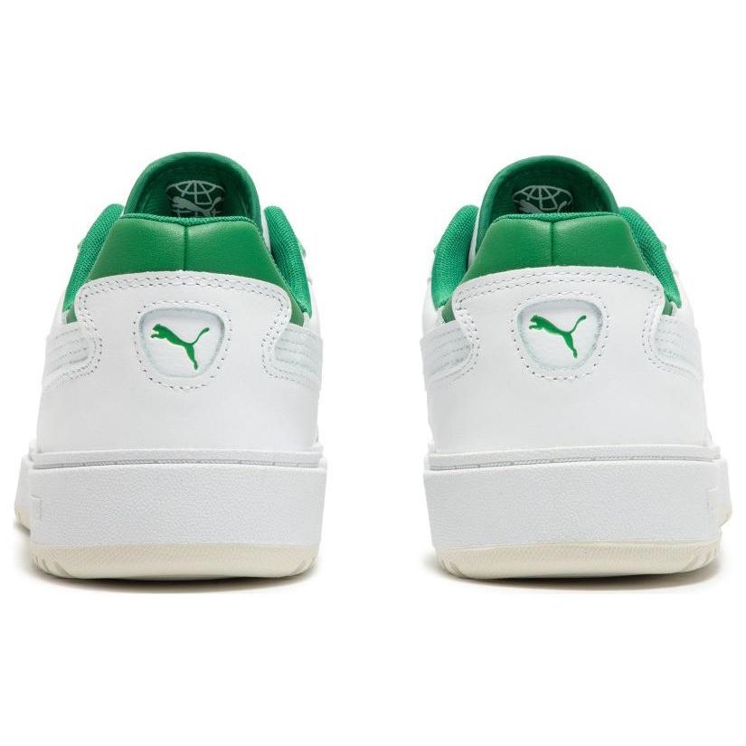 Puma Doublecourt Comfortable Low-Top Sneakers Unisex Sneakers White Green 393284-03