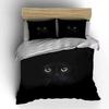Black Cat Eyes Bedding Set Bedding Duvet Cover Set Duvet Cover Pillowcases (1 * Duvet Cover 2 * Pillowcases, Without Duvet Insert)