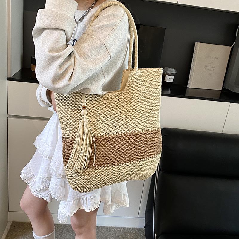 Seaside Beach Vacation Bag Women's New Shoulder Bag Large Capacity Bag