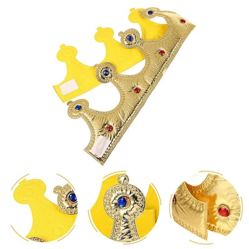 1 Pieza Corona de Cumpleaños Sombrero Reina Rey Tiara Corona Feliz Cumpleaños Decoración Accesorios Niños Adulto Sombrero de Fiesta