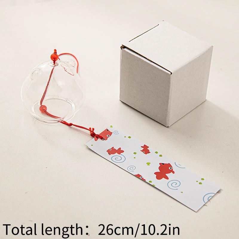 Japanese Wind Chimes Romantic Wind Bells Handmade Glass Hanging Pendants Outdoor Garden Decoration Ornaments Birthday Gifts
