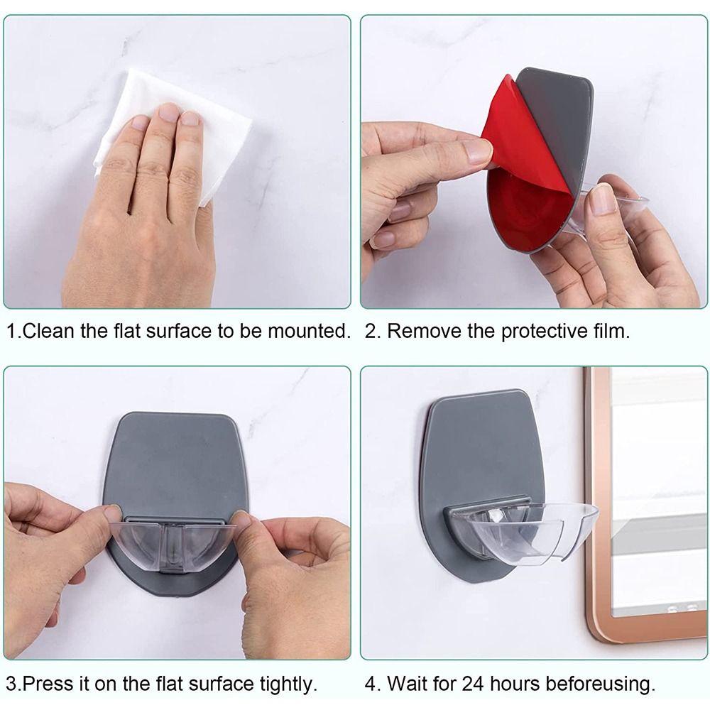 Bath Shower Drink Portable Suction Stand Wall Bracket Red Wine Glass Holder Beer Rack