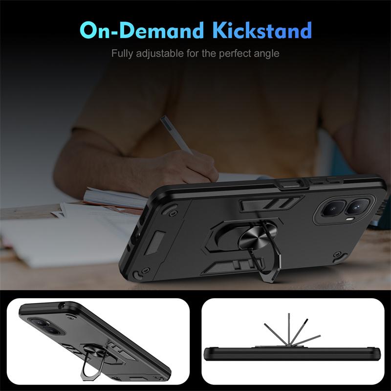 Funda For Infinix GT 50 Pro X6891 Case Armor Shockproof Phone Cases For Infinix GT50 Pro Magnetic Car Holder Ring Coque Cover