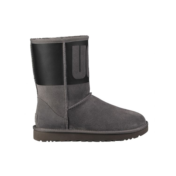 UGG Warm Wool Snow Boots Women Boots Gray 1096473-GRB