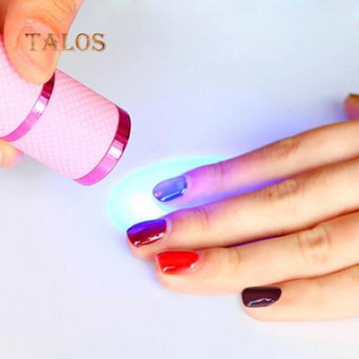 Přenosný mini 9 LED vysoušeč nehtů UV gelový lak na nehty vytvrzovací lampa baterka na manikúru