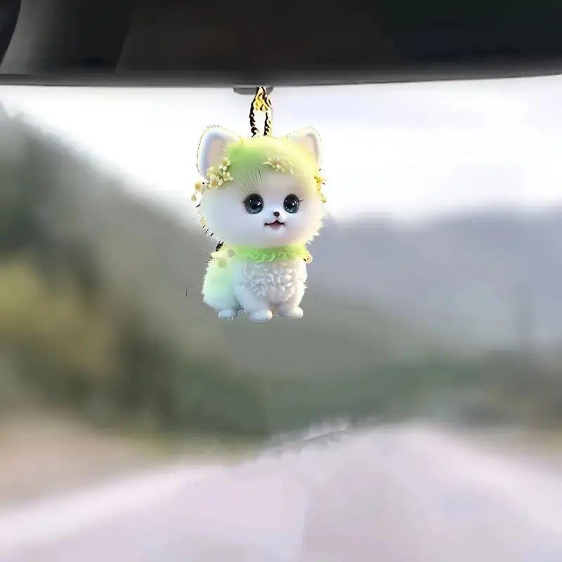 

Pomeranian Unique Acrylic Car Hanging Decoration For Trendy Vehicle Interior Flair