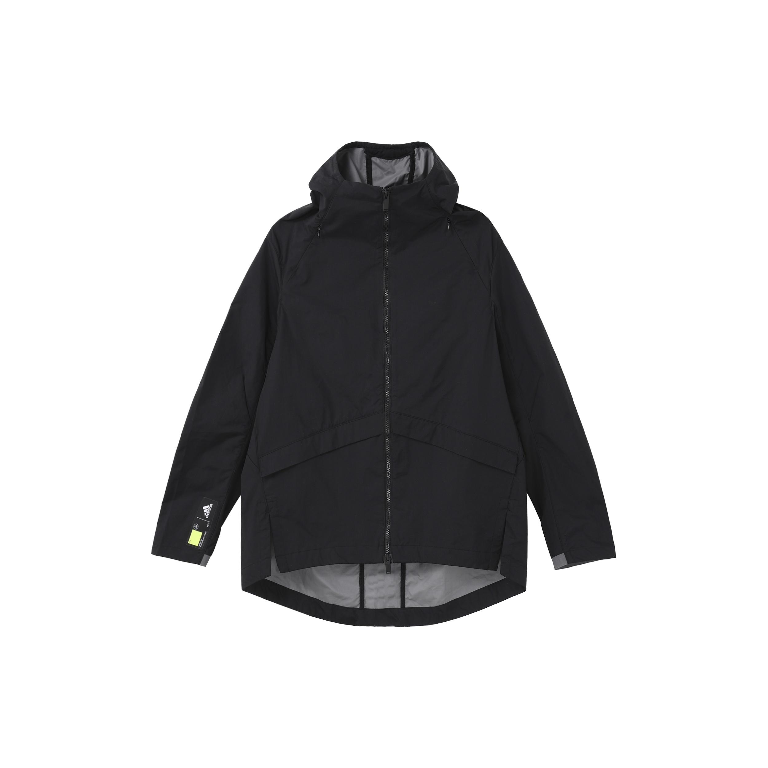 adidas Solid Color Loose Sports Hooded Jacket Black Men s GL8676 M