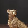 Resin Figurines Animal Statue Home Decor Leopard Sculptures for Yard Indoor Outdoor Decoration Statues Vivid Details
