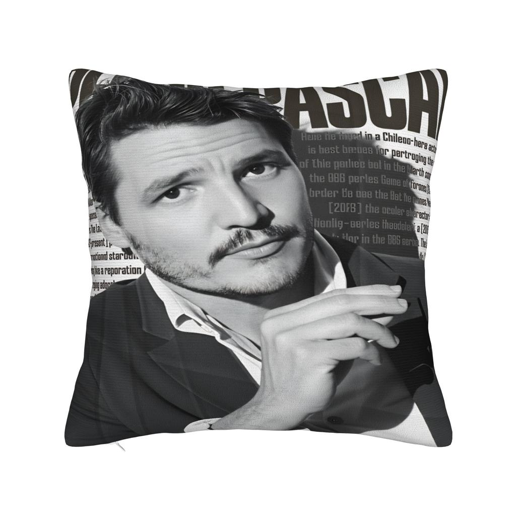 Pedro Pascal Pillowcases  Novelty Pillow Case For Sofa Car Home Decor Square Pillow Cover