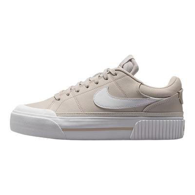 Buty Skateboardowe Court Legacy Odporne na Ścieranie Niskie Damskie Beżowe Sneakersy DM7590-111