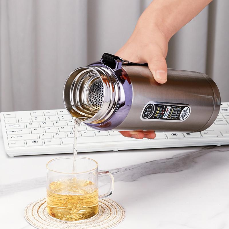 Large Capacity Thermos Cup 500ml /750ml/1000ml Vacuum Flasks Portable Stainless Steel Thermos Cup Water Bottle Travel Tea Mug Office Thermos Cup