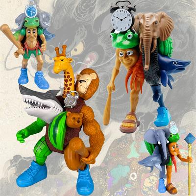 Nieuwe Tung Tung Tung Sahur Tralalero Tralala Italiaanse Hersenkronkel Monster Fusie Editie Anime Actiefiguur Cartoon Ornament Speelgoed Cadeau