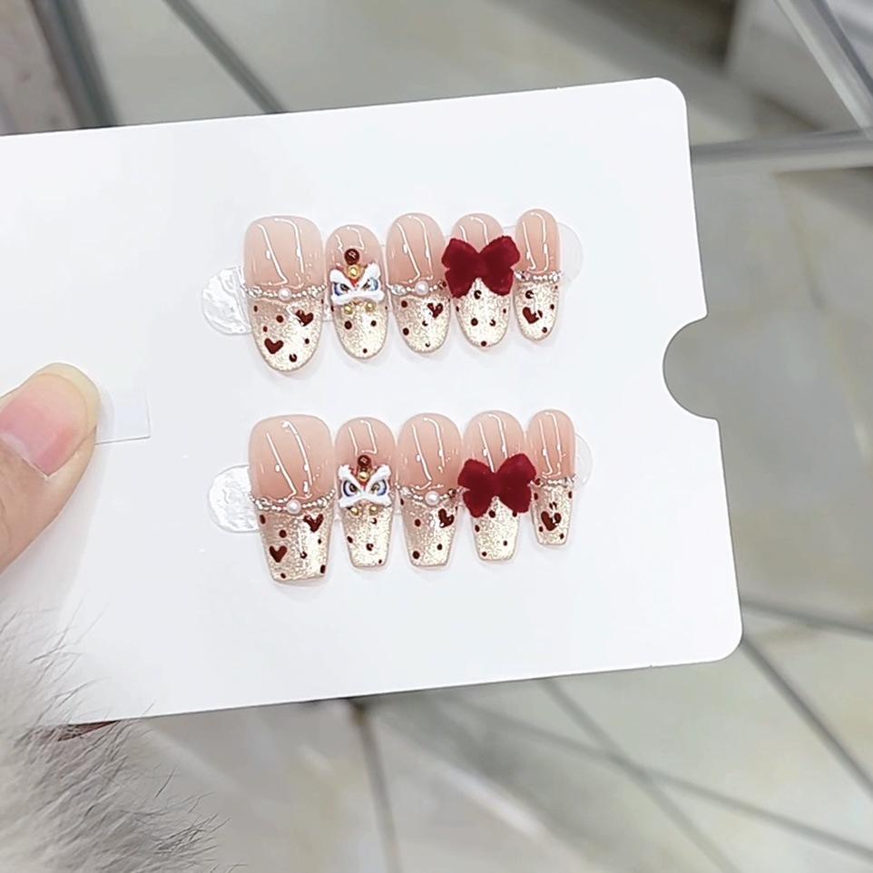 Pure Hand-made Phototherapy Wear Armor Xinyue Xingliu Finished Product Reusable Nail Art Patches