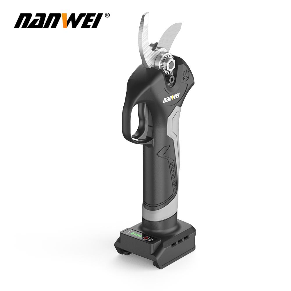 NANWEI 30 Mm Electric Scissors, Brushless Motor, 300 W, for Pruning Tree Branches
