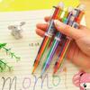 1pcs Cute Korean Stationery Part Candy Color Pen Creative Advertising Folded Office School Pens Ballpoint Pens 6 Colors