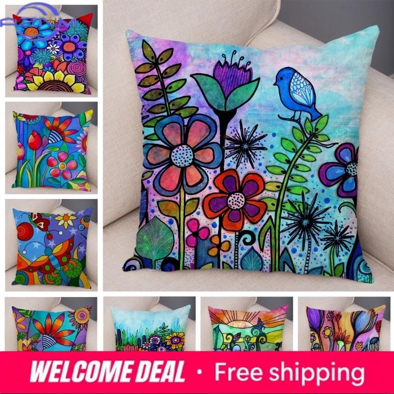 Colorful Creative Pillowcases Interior Decoration Office Living Room Home Pillowcases