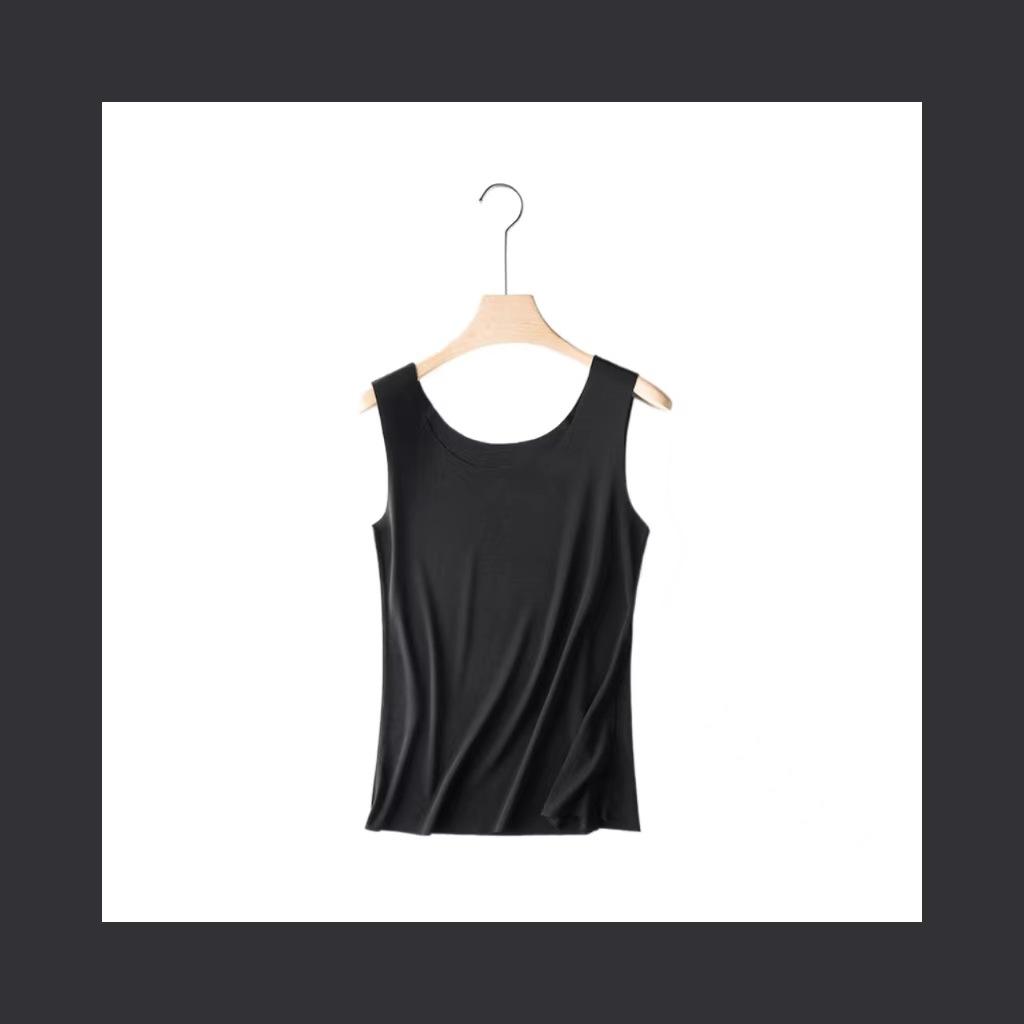 Summer New Women's Seamless Modal Vest Sling Wear Sports Fitness Skin-friendly Large Size Breathable Bottoming Shirt