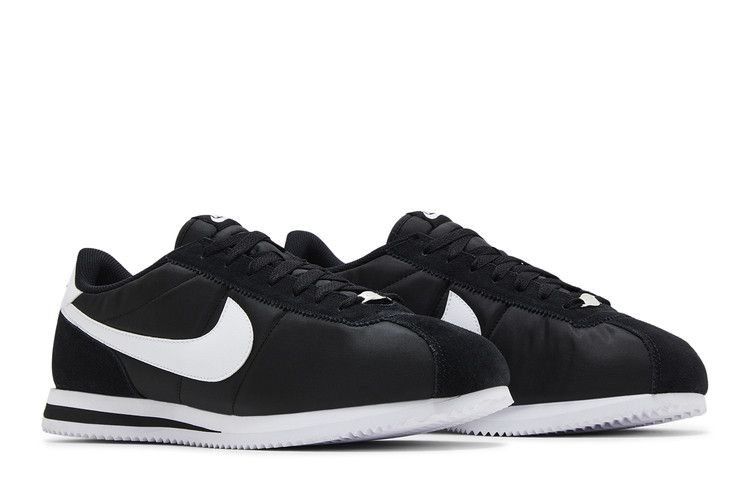 Men's Sneakers Nike Cortez Textile Black White Black/White