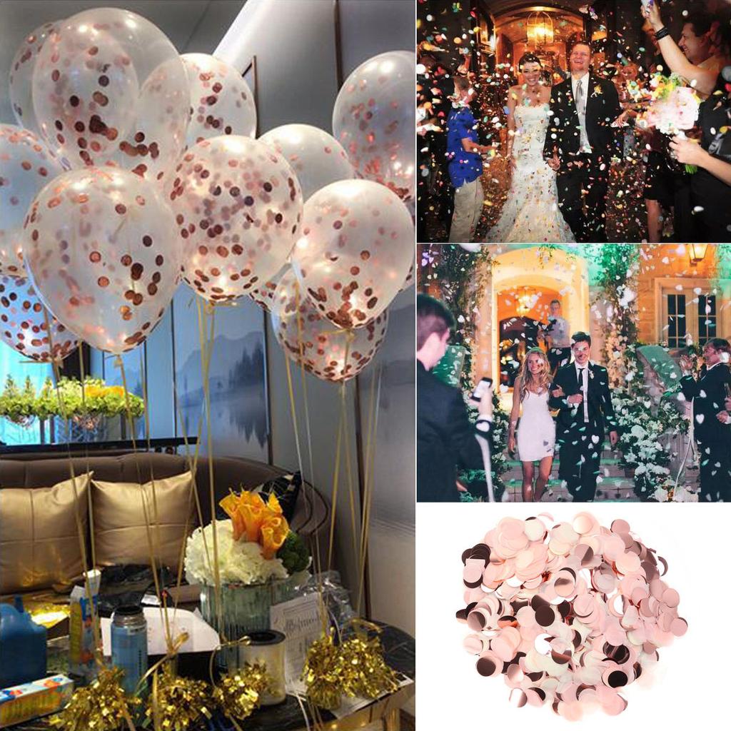 6000 Stück Mehrfarbige Runde Konfetti Hochzeit Papierdekoration Partyzubehör Ohne Glitzer für Festivals Geburtstage Romantische Veranstaltungen