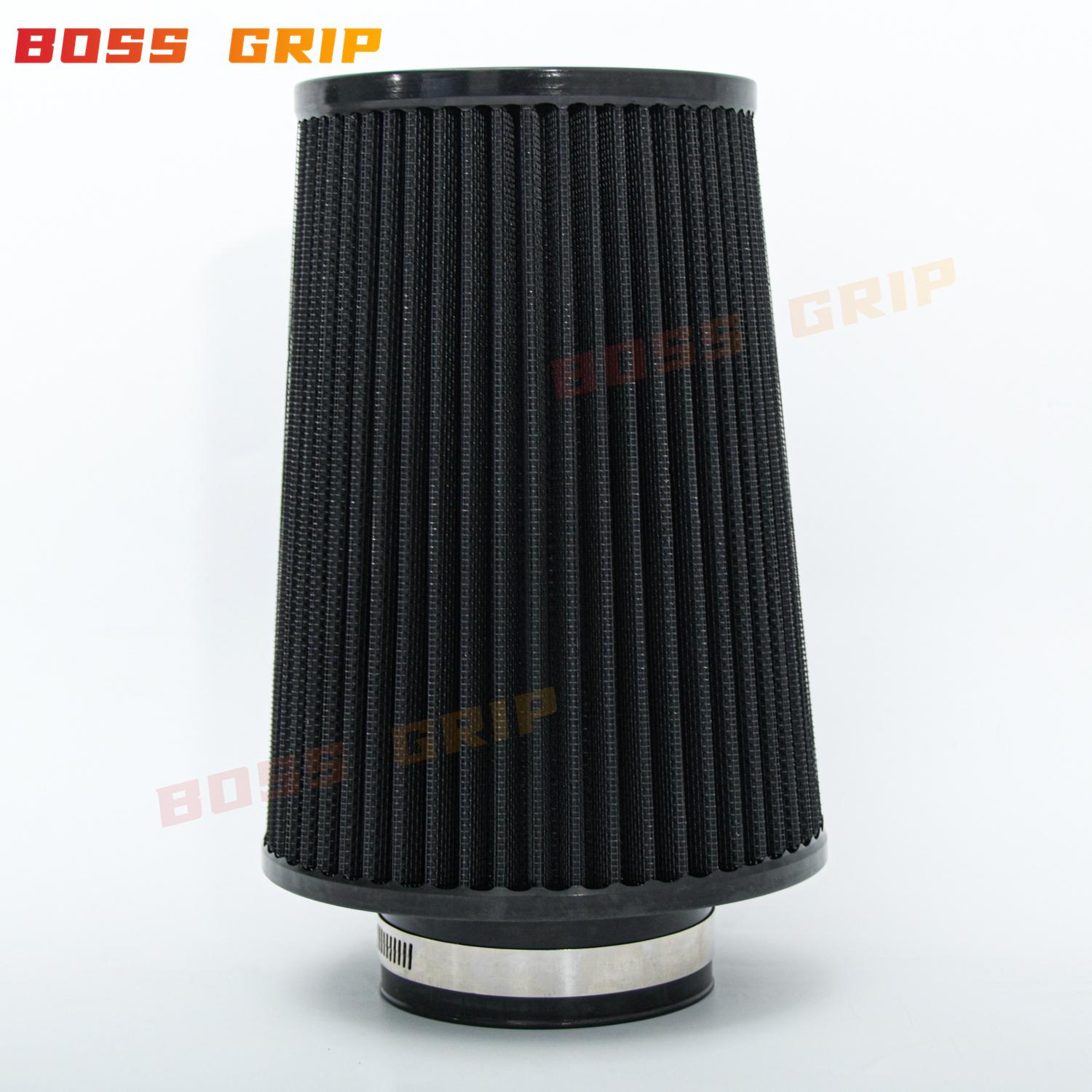 

Universal 3Inch 76mm Tall High Flow Sports Air Filter Cold Air Intake Filter Car Accessories чорний