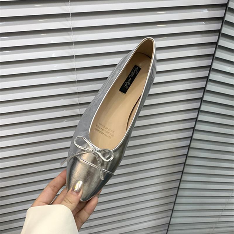 Fashion Bailamos Women Brand Flats Fashion Ballet Shoes Bow Pregnant Women's Flats Casual Loafers Women's Dress Shoes Mujer