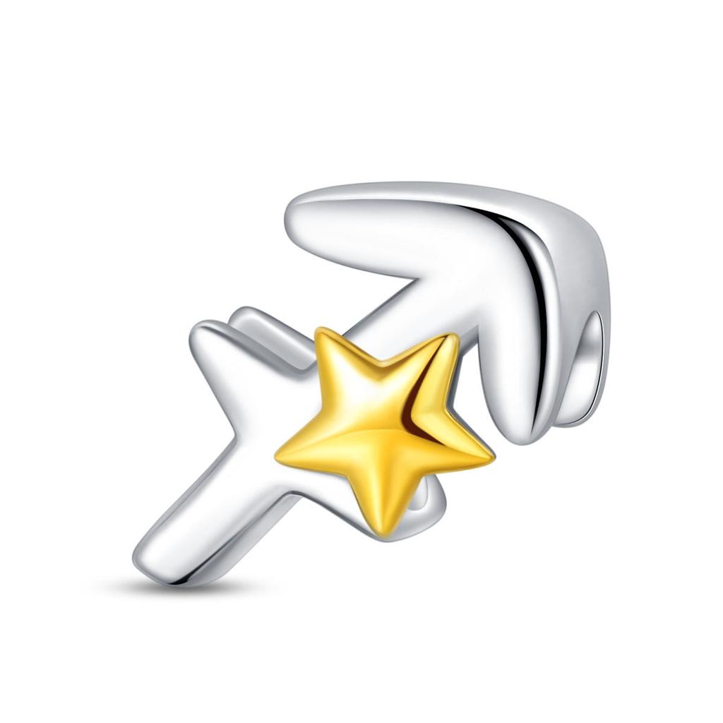 Twelve Constellations Charm Pendant Beads Diy Jewelry Bracelets Necklace Accessories Copper Beads