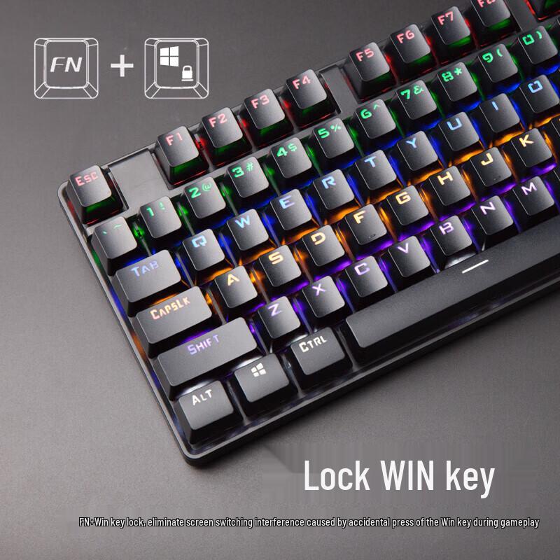 KunJun GM330 Hot-Swappable 104-Key Gaming Mechanical Keyboard