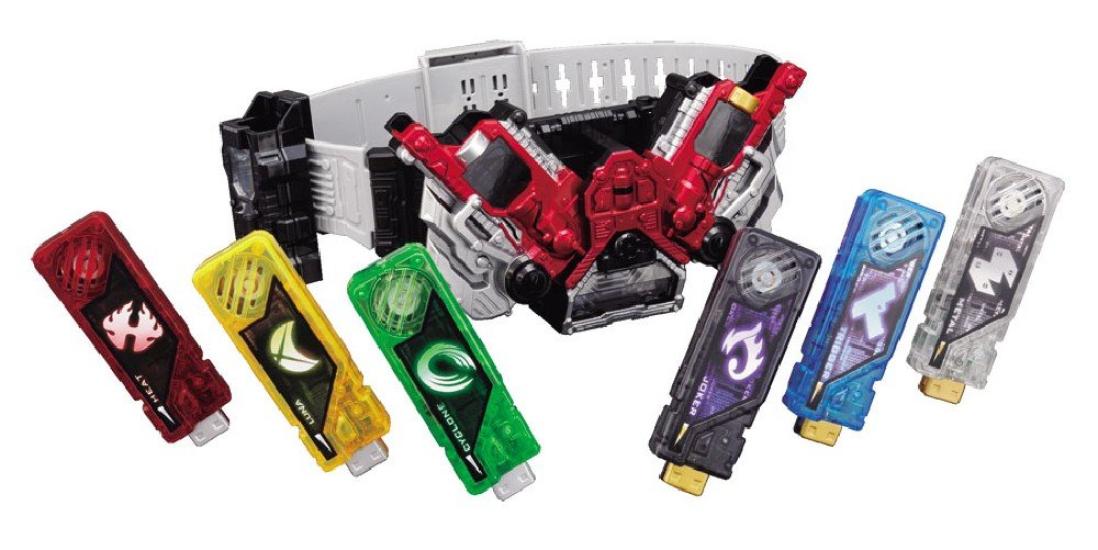 BANDAI Kamen Rider SUPERBEST Пояс для трансформации DX Double Driver Красный