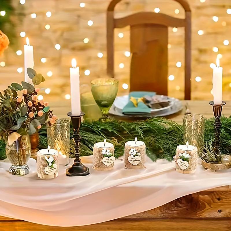 1 Stück Natürlich Romantische Warme Textur Atmosphäre Kerzenständer Wohnzimmer Holz Schlafzimmer Kerzenhalter Hochzeitsdekoration