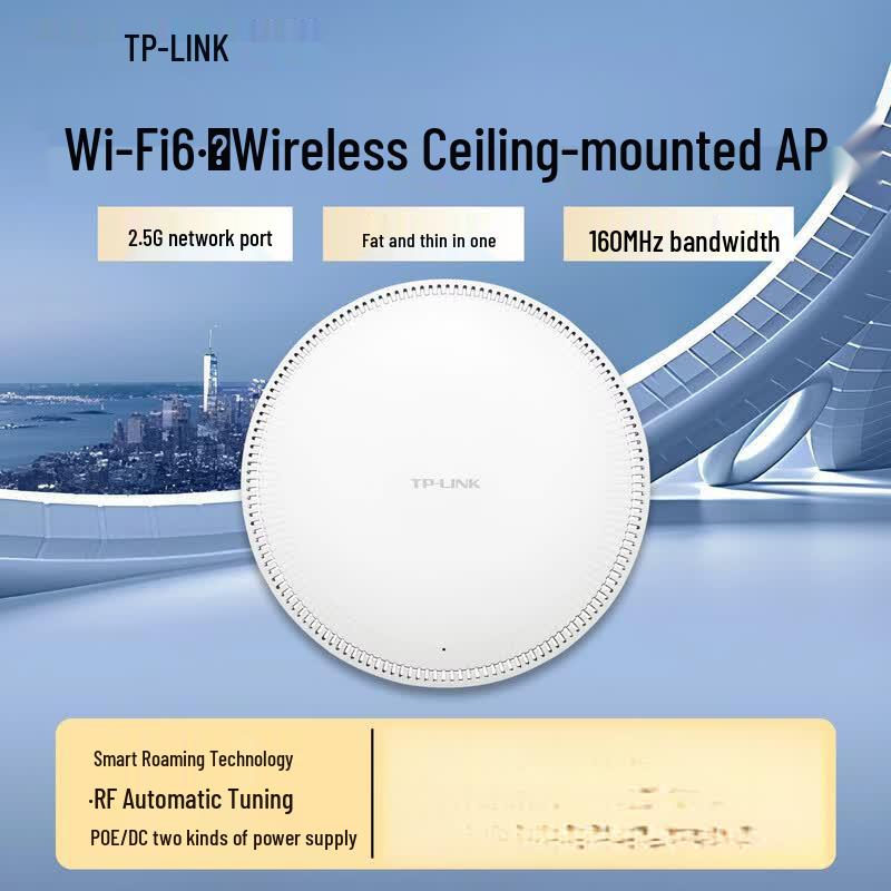 TP-LINK AX6000 Wi-Fi 6 High-Density Ceiling AP CN plug (adapter included)
