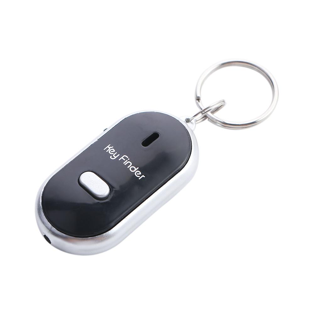 Torch Keychain Key Locator Keyfinder Locator Tracker Sound Control Alarm LED Whistle Key Finder