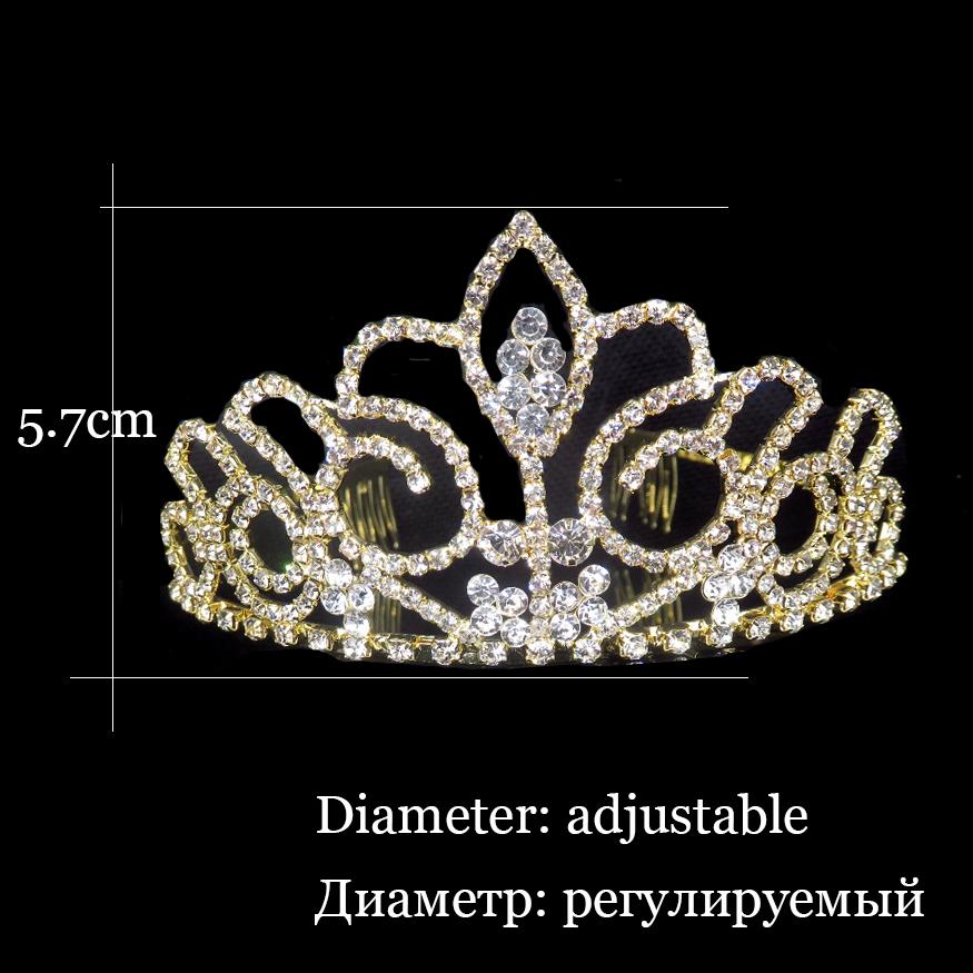 Prinsesse Dronning Krondiadem Barokk Brude Tiaraer Og Kroner Pannebånd Hårtilbehør Bryllup Brude Crystal Hodepynt