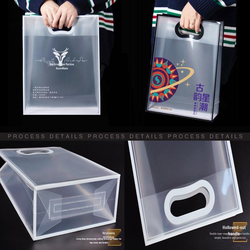 PP Transparent Frosted PVC Teacher's Day/Wedding Gift Tote Bag