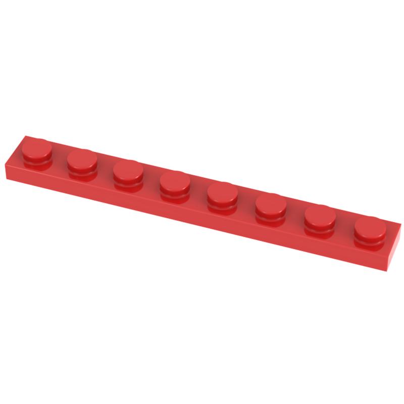 Funbrick 50 Stück 1x8 Platte 3460 Kompatibel mit Berühmten Bausteinen MOC DIY Klassisches Spielzeug Steine
