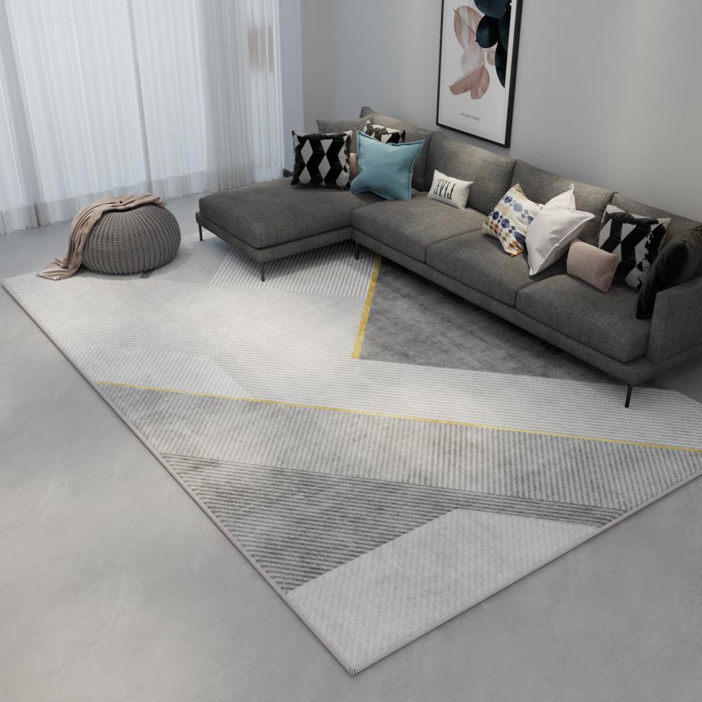 

Высококачественный скандинавский серый нескользящий ковер для гостиной или спальни 80x160cm Bedside