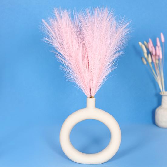 Vibrant Artificial Pampas Grass - 10 Pieces, Fade-Resistant Synthetic Fiber for Bohemian and Modern Decor