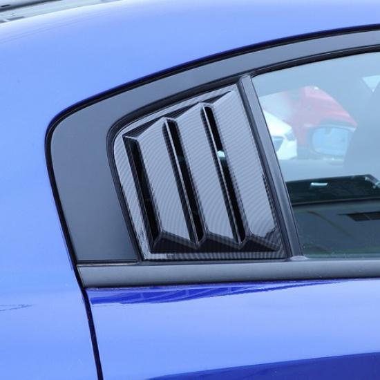 Side Window Louvers Air Vent Shades Cover Blinds for Dodge Charger 2011+ Carbon