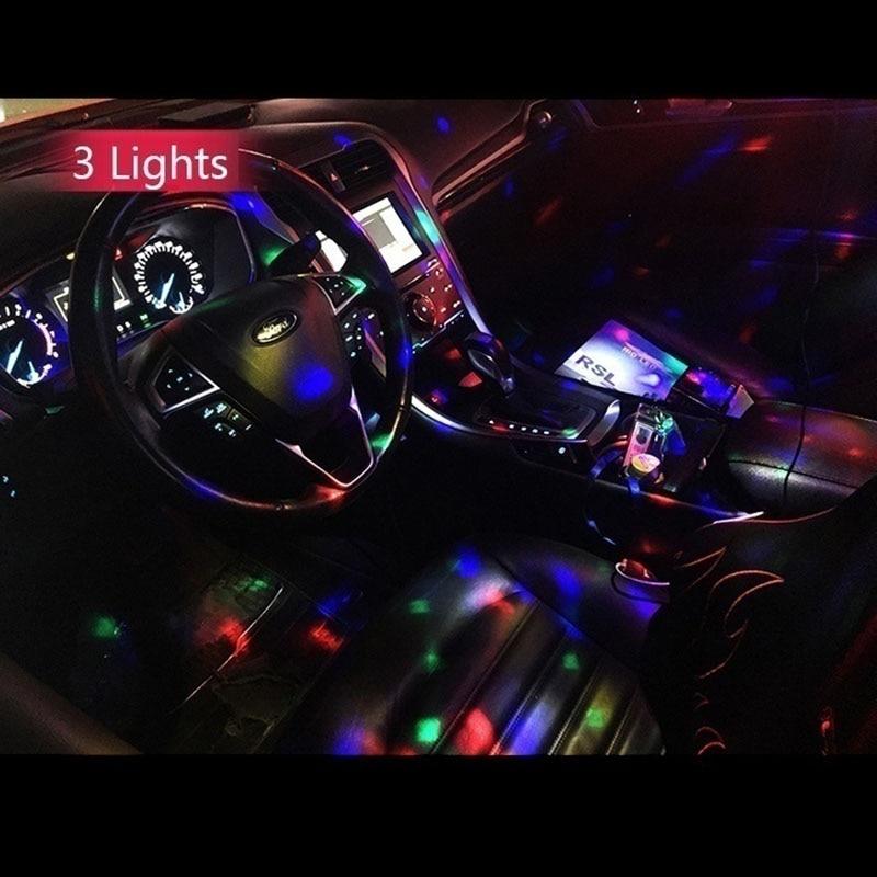 1 Pcs Multi Color USB LED Car Interior Lighting Kit Atmosphere Light Neon Colorful Lamps Interesting Portable Accessories