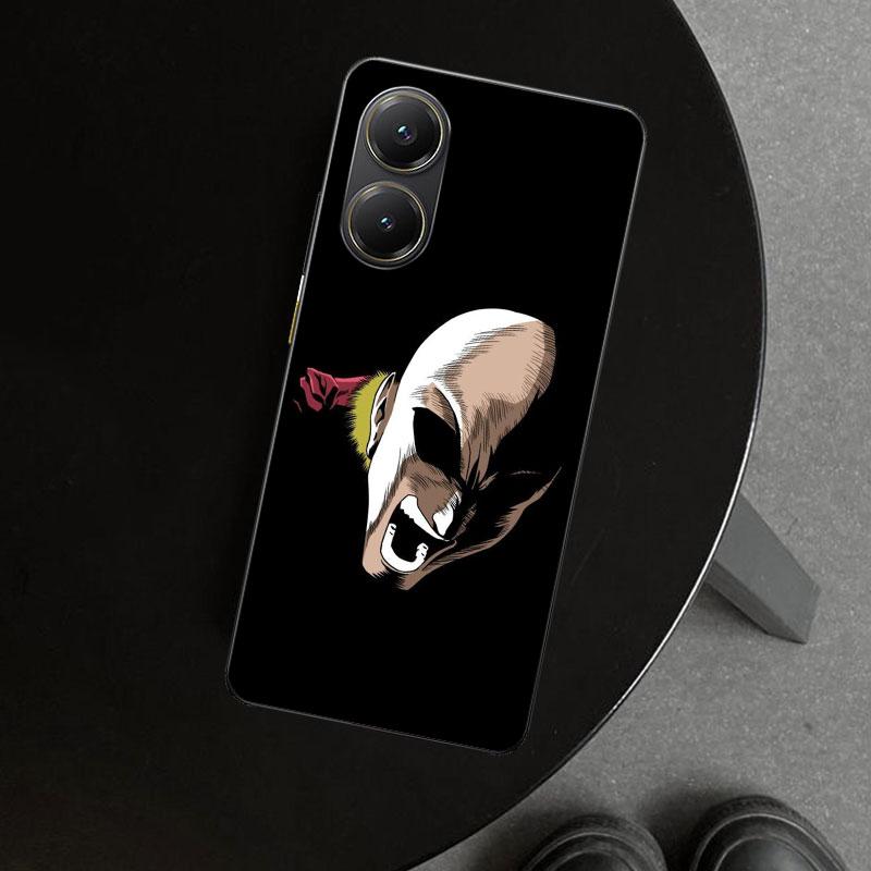 One P-Punch-Man Saitama King Phone Case Cover for Xiaomi Poco X6 X5 X7 Pro F7 Ultra Redmi 15C 15 13C 13 12C 12 10C 10 10A 9C 9A