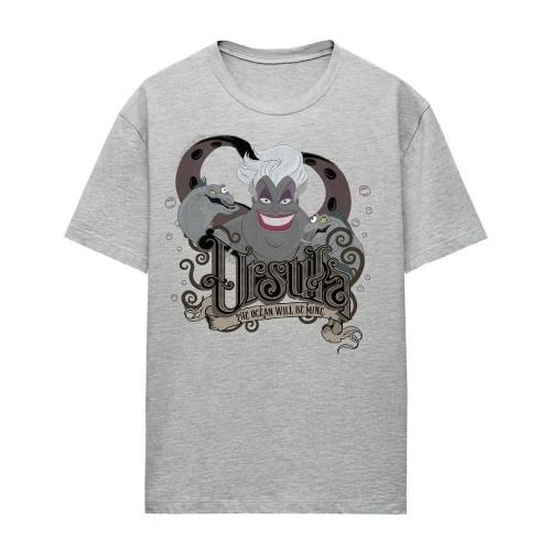 The Little Mermaid Womens/Ladies The Ocean Will Be Mine Ursula Heather T-Shirt