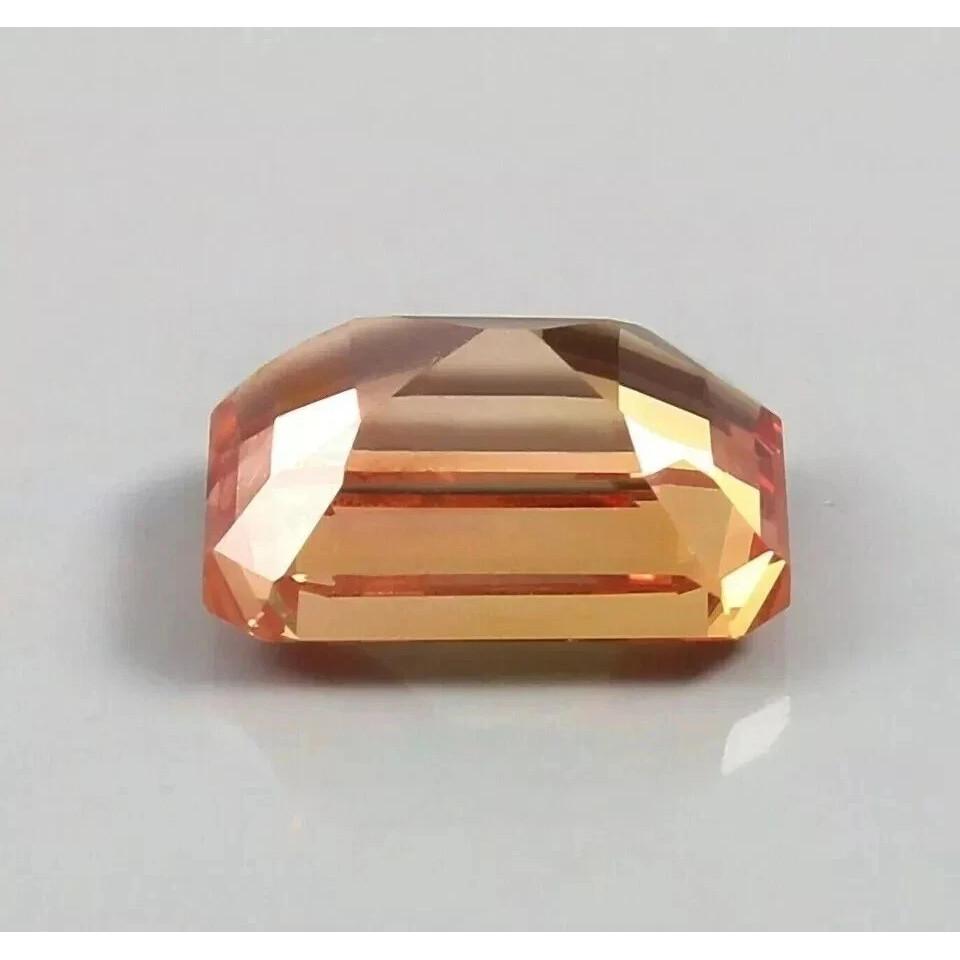 Fabulous Padparadscha Sapphire Ceylon Natural Emerald Cut 9-11 Ct Gemstone