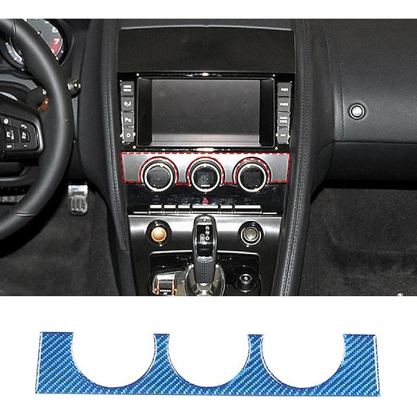 Center Console Air Conditioning Switch Panel Frame Cover Trim Compatible with Jaguar F-TYPE 2013-2022, AC Button Panel Decor Cover Trim, Air