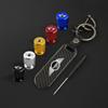 Carbon fiber Tire Valve Stems Cap Keychain Style Wheel Air Valve Cover For BMW Mini Cooper R50 R53 R55 R56 R60 R61 F54 F55 F56 IJOPV1