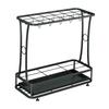 Iron Umbrella Holder with Removable Drip Tray Organizer, Storage Rack for Office Entryway