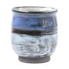 Touri Shigaraki Ware Blue Sky Yunomi Japanese Ceramic Tea Cup, Handmade Green Tea Mug, Made In Japan W313-03