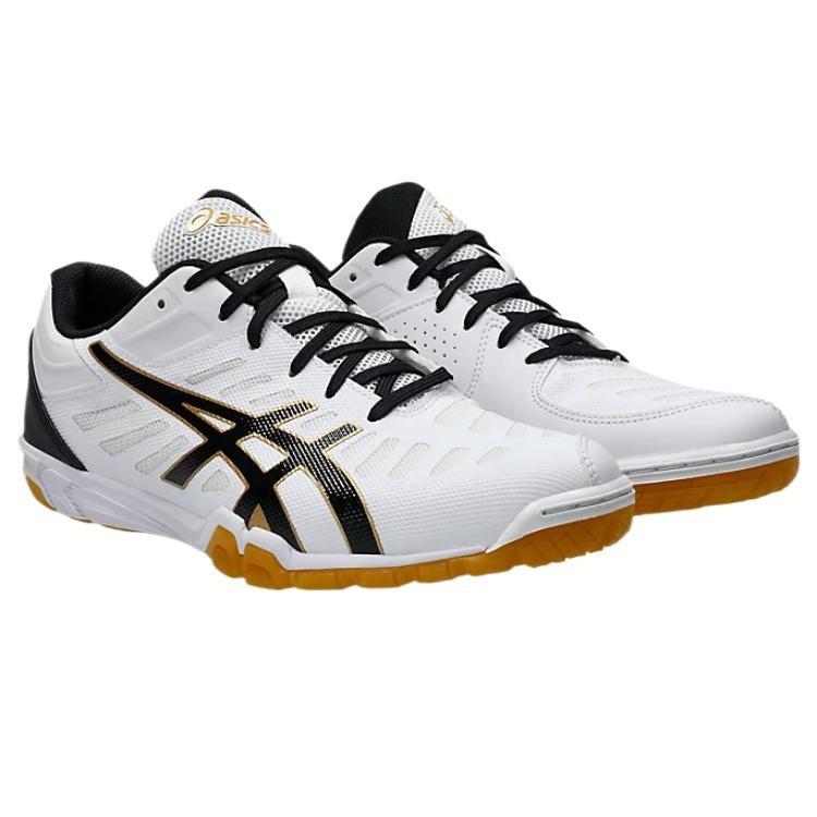 Asics Attack Excounter 2 Low Top Training Shoes Men's White Black - 1073A002-104